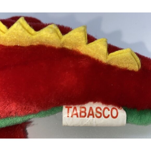 Tabasco Pepper Sauce Peppergator Alligator Plush Stuffed Animal Toy Red Green - Picture 7 of 12